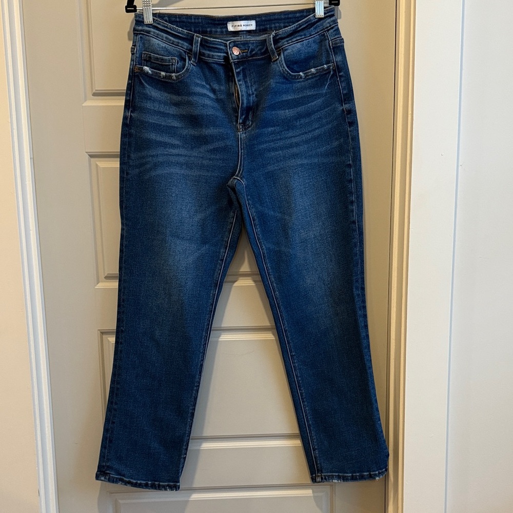 Flying Monkey Dark Blue Straight Leg Jeans